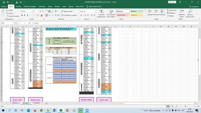 CRONOGRAMA INTERNO CICLO COSTA- GALAPAGOS 2022-2023