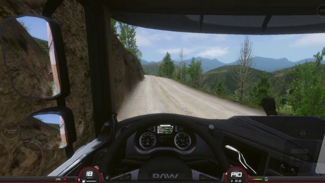 Поездка на грузовике по бездорожью без музыки #offroad #gaming #truckersofeurope #ets2 #etsmod