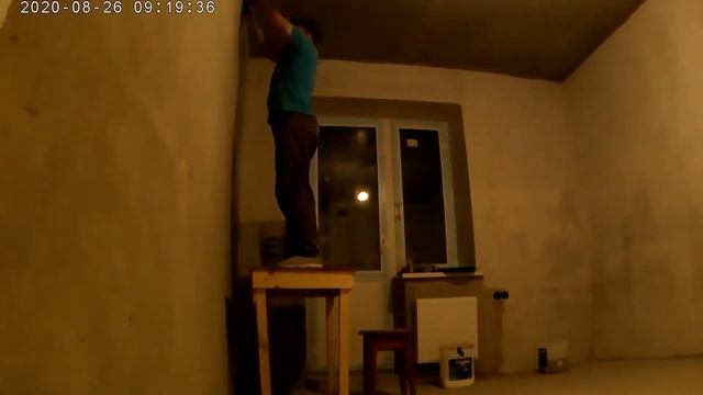 Шпаклёвка стен своими руками. 2 дня 6 часов. Timelapse. DIY.