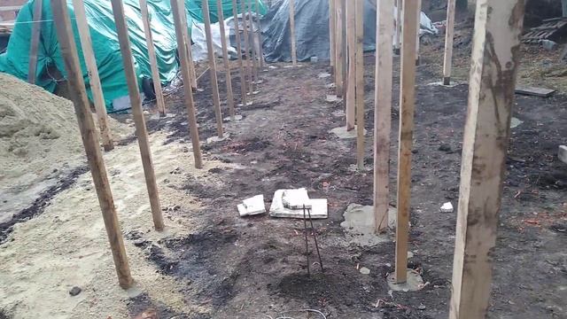 4 -день строительства сарая-навеса для КРСа