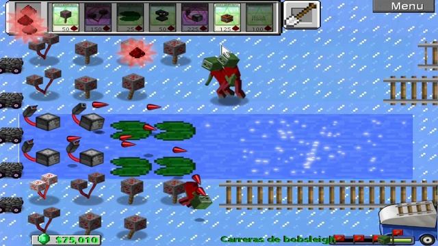 Cattail In PvZ Minecraft Pak - Plants Vs Zombies Gameplay