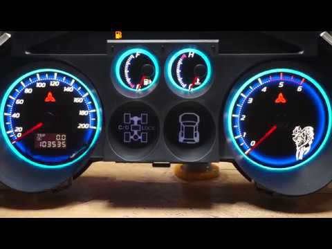 Пересвет приборной панели Mitsubishi Pajero 3 #MitsubishiPajero3