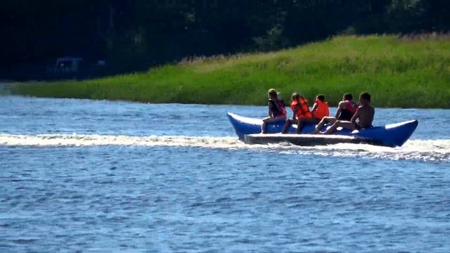 BANANA BOAT RIDE Веселое катание на банане Аттракцион Attraction केले की सवारी バナナライド 香蕉騎 جاذبية