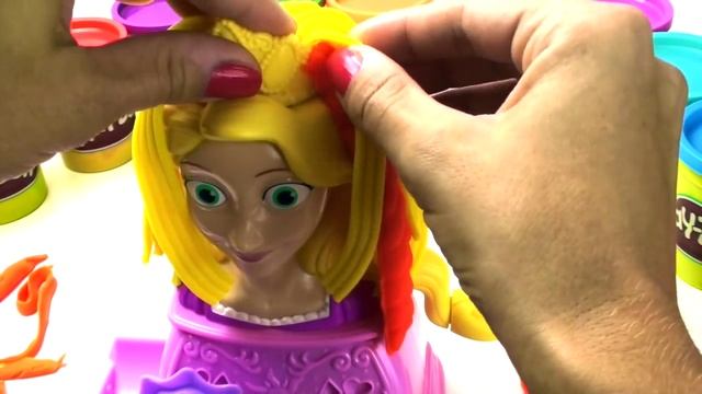 Плей до золотые волосы Рапунцель Play Doh