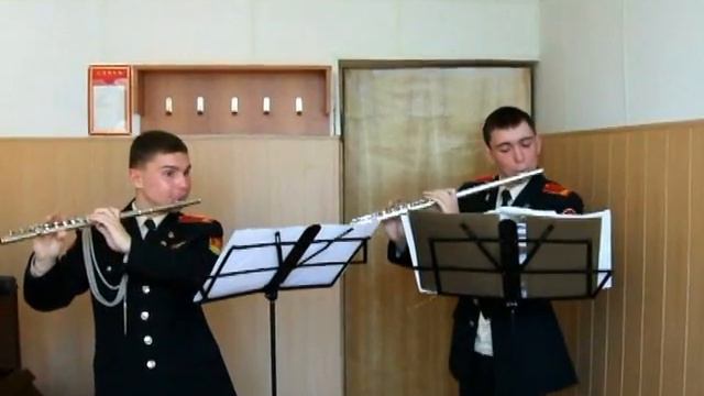 Flute Duet - Telemann: Canonic Sonata no.5 - Scherzando  МВМУ