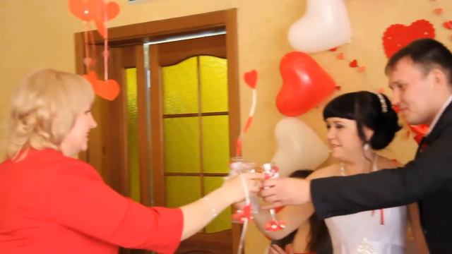 Свадьба Екатерины и Николая, поздравления родителей.