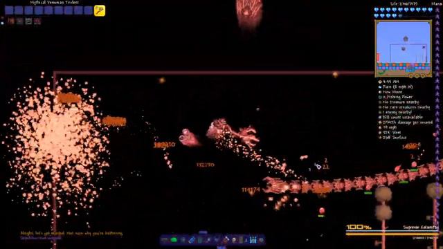 Terraria Supreme Buffed Venusian Trident  Vs Calamity Mod Boss Rush