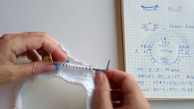 Топ спицами регланом погоном сверху вниз с оформлением паетками.