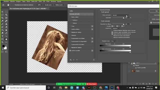 EJERCICIO PHOTOSHOP NO. 2 - FOTO ENMARCADA