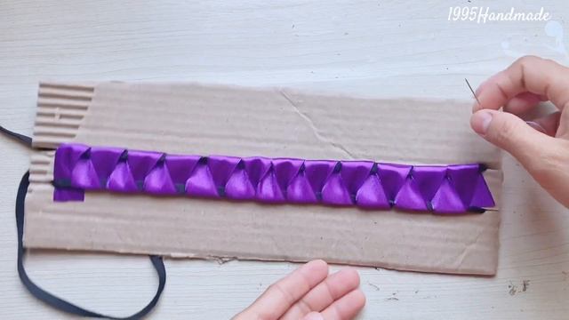 Amazing Ribbon Flower Tricks - Easy Rose Making With Cardboard - Easy Rose Flower Making Ideas Craf