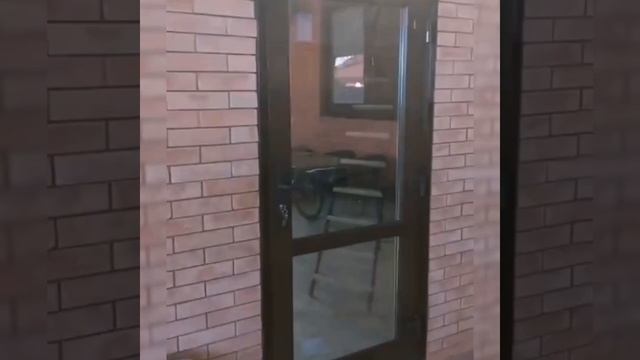 Остекление летней кухни входным профилем!