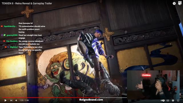 Heihachi's Daughter Is Brolic! [Reigns Reacts To Reina In Tekken 8!]