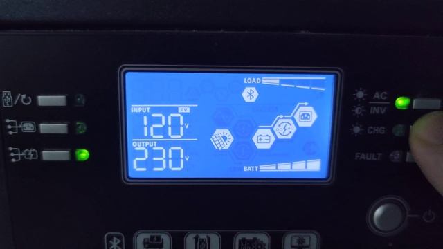 Сравнение двух инвертеров в пасмурный день.