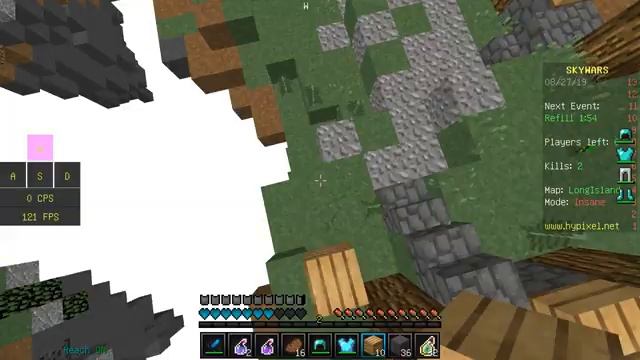 КАК Я КЛИКАЮ СКОЛЬКО КПС КЛИКИ В СЕКУНДУ В СКАЙ ВАРС МАЙНКРАФТ!  CPS SKYWARS MINECRA