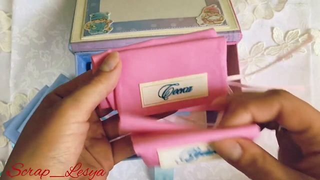 Скрапбукинг. Шкатулка для двойняшек с Зайками Ми