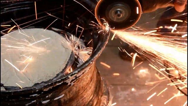 Плавильня из автомобильных колес