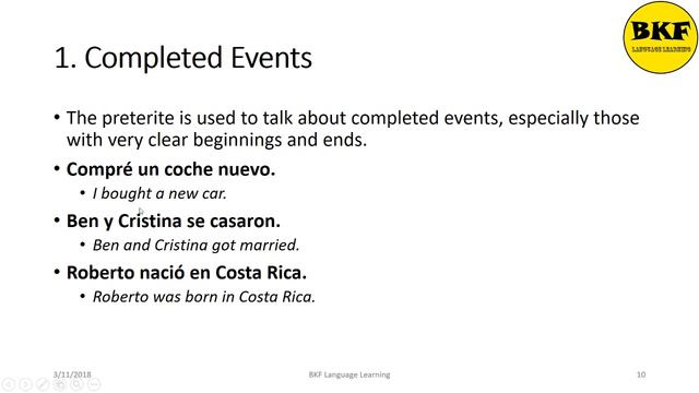 Spanish Language Series: Simple Past Tense (Episode 23)