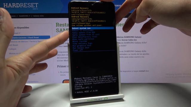 Cómo entrar y salir del Modo Recovery en Samsung Galaxy A10s - usar Modo Recovery