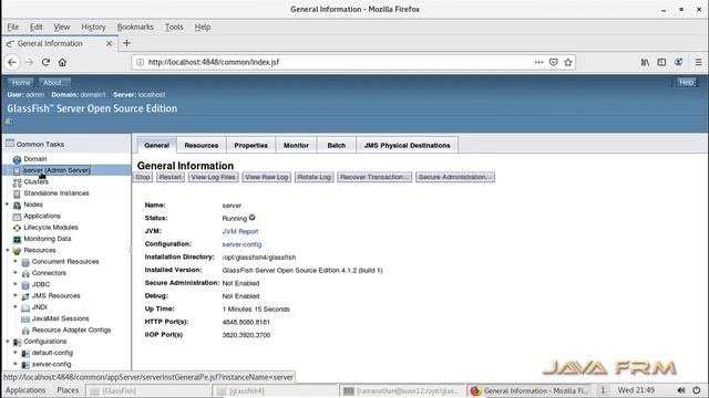 GlassFish Server 4.1 Installation On Suse Linux Enterprise Server 12 Using Oracle JDK 7