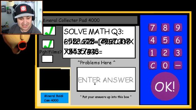 I'M GOING DEEP CAVE MINING WITH BALDI! | Baldi's Basics Mod