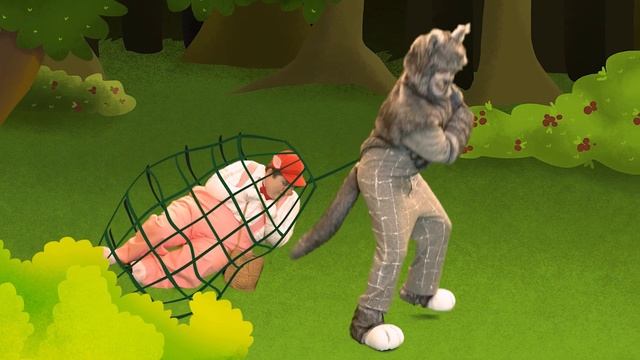 Злой Волк И Огромный Поросенок | Русские Сказки | A Story Russian