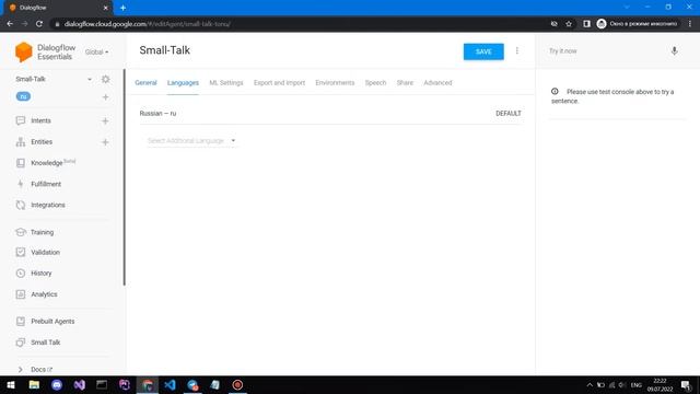 УМНЫЙ БОТ ДЛЯ ОБЩЕНИЯ В ТЕЛЕГРАММ БЕЗ КОДА | Dialogflow And Telegram