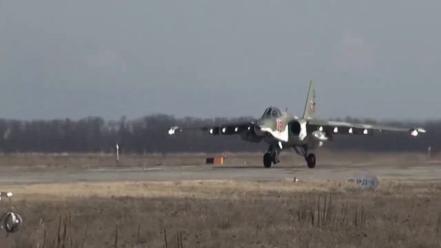 Russian Upgraded Su-25SM3 Arrival At Stavropol