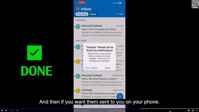 SETUP Microsoft 365 email to Outlook on iPhone or iPad