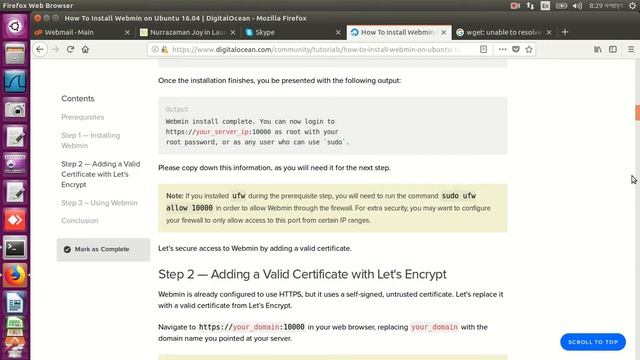 Webmin Install On Ubuntu 16 04 LTS