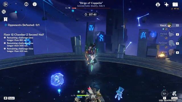 C0 Tighnari Hyperbloom & C0 Xiao X Furina | Spiral Abyss 4.1/4.2 Floor 12 9 Stars | Genshin Impact