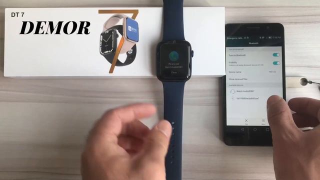 How to Connect Bluetooth Make Call DEMOR DT7 Smart Watch Series 7 2022 Best Smartwatch Function Tip