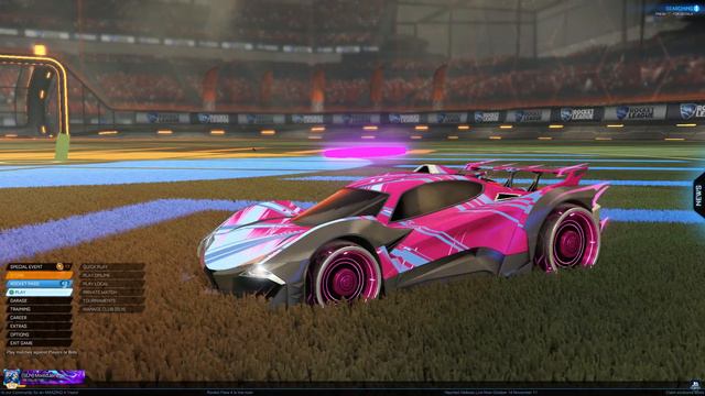 Rocket League Menu