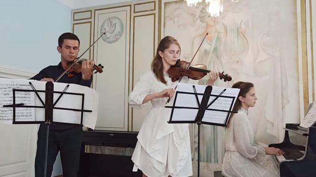 Ісп. Пономарьов Олександр & Пономарьова Ольга І.С.Бах концерт D-moll 1 частина