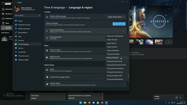 Como Alterar O Idioma Do Starfield Jogando Pelo Xbox Game Pass (PC)