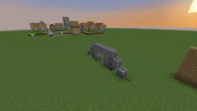 Постройки лёгких механизмов Minecraft 1.7.2 - (дверь и ворота)