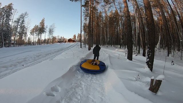 2022 01 23 Покатались на ватрушках в Ленске