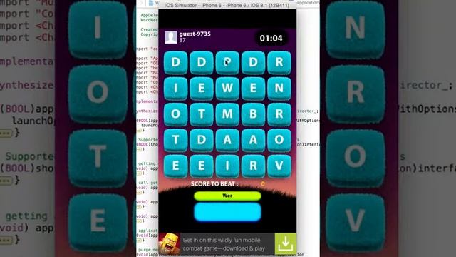 Word War IOS Game Codecanyon Source Code Universal
