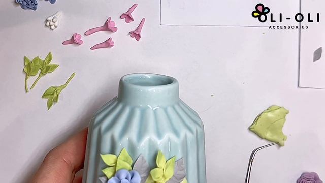 Мастер-класс: Ваза с цветами из полимерной глины FIMO/polymer Clay Tutorial