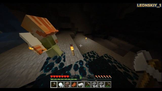 Minecraft: Старая школа майнкрафта #2 - ШАХТЁРСКИЕ БУДНИ