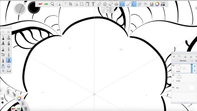 SpeedPaint. Рисую красивый узор. Мандал/ Symmetry Tool Autodesk Sketchbook