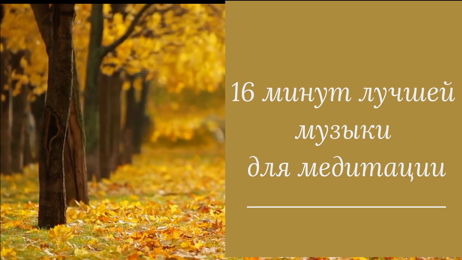 16 минут лучшей музыки для медитации/музыки для сна/расслабляющей музыки[MUSIC]