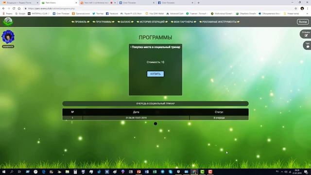 PARK AVENUE Вебинар от 21 01 19 Стратегия развития и Социальный тринар!