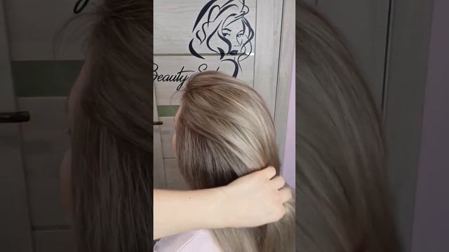 как тонировать мелирование не дёргая натуральной базы?!?#shorts#колористика#обучениепарикмахеров