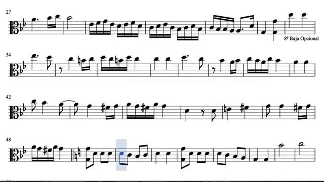 Hungarian Dance Nº5 Sheet Music For Viola On C Clef