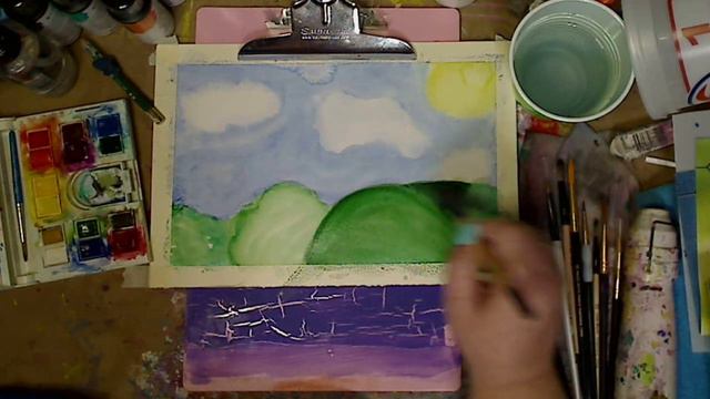 Watercolor A Day - Day 6  Grateful #watercolor #tutorials