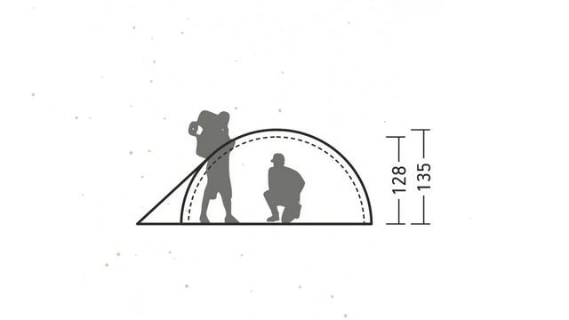 Палатка для путешествий трёхместная Эльф 3 V3, коричневый (Greenell) обзор 95510-1