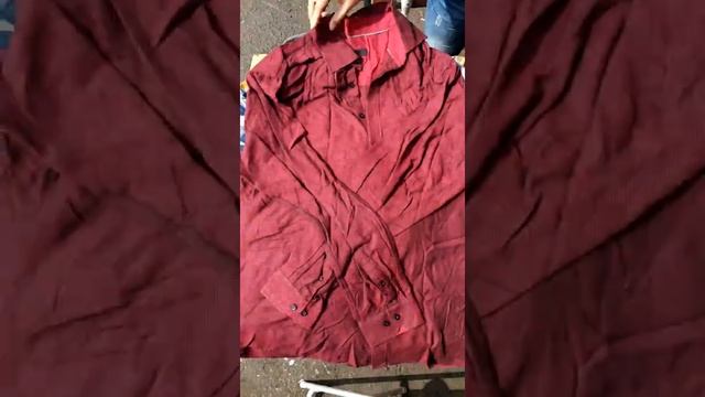 44 лот - мужские теплые рубашки. Вес 10кг. Цена 6,9 евро.