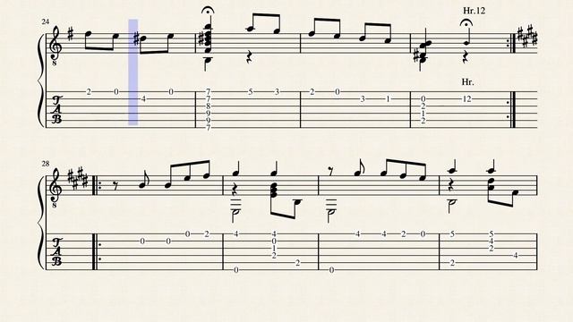 Americana - Alegre, Magin (c.1840 - C.1904) - Tablature