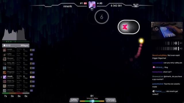 ? 8.8⭐ Ninerik | Xi - Blue Zenith [Sytho's Extra] +HDNC 98.39% (#1 865pp FC) - Osu!