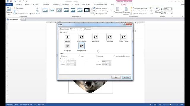 Как переместить картинку в Ворде